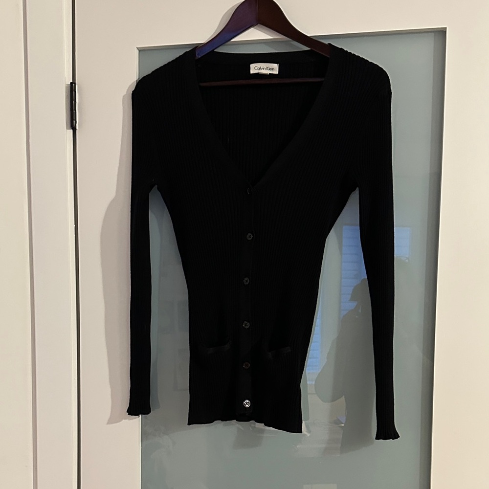 Calvin Klein Women's Black Cardigan Sweater